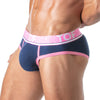 Sportliche Herren-Slips mit elastischem Jacquard-Bund, Marineblau | TOF Paris