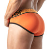 Sportliche Herren-Slips in Orange mit elastischem Jacquard-Bund | TOF Paris
