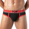 Slip Herren Sportlich Schwarz - Weicher Bi-Stretch Baumwolle & Jacquard-Bund | TOF Paris