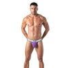 Stringless Thong mit weichem Baumwollkomfort und breitem Bund, Lila | TOF Paris