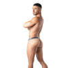Stringless Thong Herren Gelb - Komfortabler Cotton-Slip mit XXL-Beutel | TOF Paris