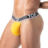 Stringless Thong Herren Gelb - Komfortabler Cotton-Slip mit XXL-Beutel | TOF Paris