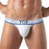 Tanga Weiß - Weicher Bi-Stretch Stoff mit Elastischem Jacquardbund | TOF Paris