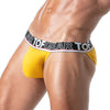 Tanga Gelb - Weicher Bi-Stretch Stoff mit Jacquard-Bund | TOF Paris