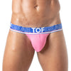 Tanga Pink mit flexiblem Jacquard-Bund - weich & formbetont | TOF Paris