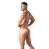 Herren String Orange mit weichem Baumwoll-Stretch & schlankem Bund | TOF Paris