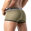 Boxershorts Khaki - Bequeme Low-Waist mit flexiblem Jacquard-Bund | TOF Paris