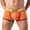 Boxershorts Herren, sportlich & bequem, elastischer Jacquard-Bund, Orange  | TOF Paris