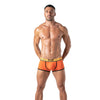 Boxershorts Herren, sportlich & bequem, elastischer Jacquard-Bund, Orange| TOF Paris