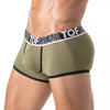 Boxershorts Khaki - Bequeme Low-Waist mit flexiblem Jacquard-Bund | TOF Paris