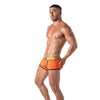 Boxershorts Herren, sportlich & bequem, elastischer Jacquard-Bund, Orange| TOF Paris