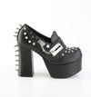 CHARADE-32 Plateau Pumps mit Nieten und Schiebeschloss von DemoniaCult – Ansicht 5
