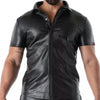 Schwarzes Kinky Shirt mit kurzen Ärmeln im Designer Look von TOF Paris