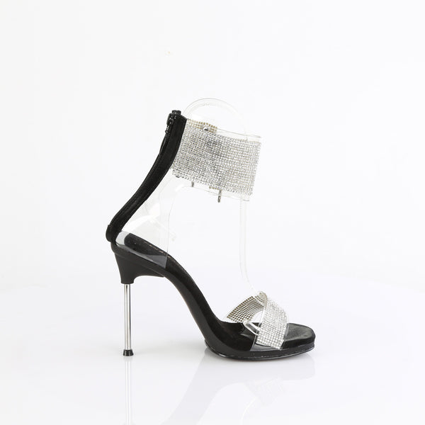 CHIC-47 Sandalette Schwarz Glitzer von Fabulicious – Ansicht 5