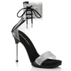 CHIC-47 Sandalette Schwarz Glitzer | Fabulicious