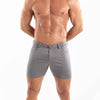 Chino Shorts Herren Slim Fit mit Stretch & 5 Taschen Grau | TOF Paris