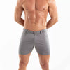 Chino Shorts Herren Slim Fit mit Stretch & 5 Taschen Grau | TOF Paris
