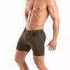 Khakifarbenes verführerisches Chino Shorts Modell mit perfekter Passform von TOF Paris – Ansicht 3