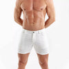 Chino Shorts Weiß - Slim Fit, Stretchstoff & 5 Taschen Design | TOF Paris