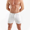 Chino Shorts Weiß - Slim Fit, Stretchstoff & 5 Taschen Design | TOF Paris