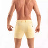 Chino Shorts Herren Slim Fit Gelb - Stretch, 5 Taschen, Komfort | TOF Paris