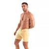 Chino Shorts Herren Slim Fit Gelb - Stretch, 5 Taschen, Komfort | TOF Paris