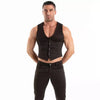 Chino Weste Herren Slim Fit Stretch - Eleganz in Schwarz | TOF Paris