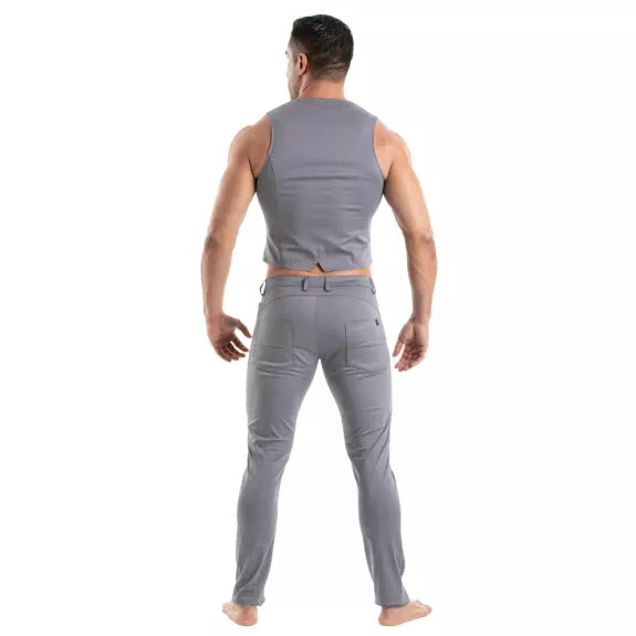 Chino Weste Herren Grau - Slim Fit mit Stretchkomfort | TOF Paris