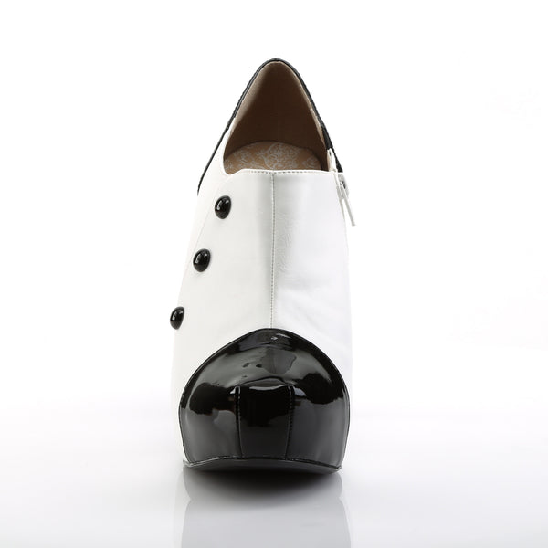 CHLOE-11 Plateau Stiefeletten - Weiß von Pleaser Pink Label – Ansicht 2