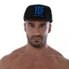 Schwarzblaue Circuit Cap im urbanen Streetstyle Look | TOF Paris