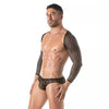 Fishnet Bolero Herren - Transparenter Mesh, Komfort & Eleganz, Schwarz | TOF Paris