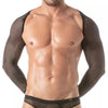 Fishnet Bolero Herren - Transparenter Mesh, Komfort & Eleganz, Schwarz | TOF Paris