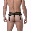 Herren Strumpfhalter Netzdesign - Verstellbar & Atmungsaktiv, Schwarz | TOF Paris