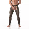 Fishnet Leggings Chaps - Transparenter Look mit Low-Rise Taille, Schwarz | TOF Paris