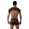 Raglan Crop Top mit Harness & seitlichen Schlaufen - Modern & Figurbetont, Weiß | TOF Paris