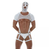 Weiße Circuit Mesh Hood im sportlichen Designer Look von TOF Paris – Ansicht 4