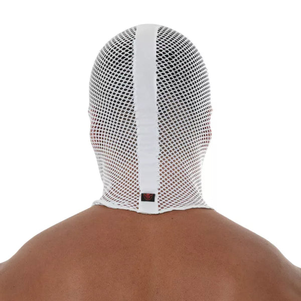 Weiße Circuit Mesh Hood im sportlichen Designer Look von TOF Paris – Ansicht 3