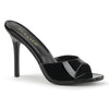 CLASSIQUE-01 Pantoletten Lack Schwarz | Pleaser