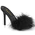 CLASSIQUE-01F Pantoletten - Schwarz | Fabulicious