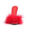 CLASSIQUE-01F Pantoletten Rot | Fabulicious