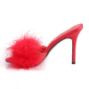 CLASSIQUE-01F Pantoletten Rot | Fabulicious