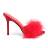 CLASSIQUE-01F Pantoletten Rot | Fabulicious