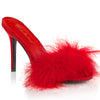 CLASSIQUE-01F Pantoletten Rot | Fabulicious