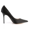 CLASSIQUE-20 Pumps Satin Schwarz | Pleaser