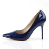 CLASSIQUE-20 Pumps Navy Blue Patent | Pleaser