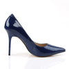 CLASSIQUE-20 Pumps Navy Blue Patent | Pleaser