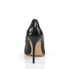 CLASSIQUE-20SP Pumps Schwarz Snake-Print Leder | Pleaser
