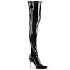 CLASSIQUE-3000 Overknee Stiefel - Lack Schwarz von Pleaser