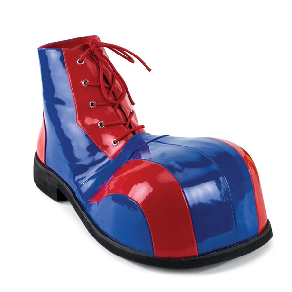 CLOWN-05 Schuhe Rot Blau Lack von Funtasma