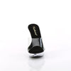COCKTAIL-501 Plateau Pantoletten Transparent/Schwarz | Fabulicious
